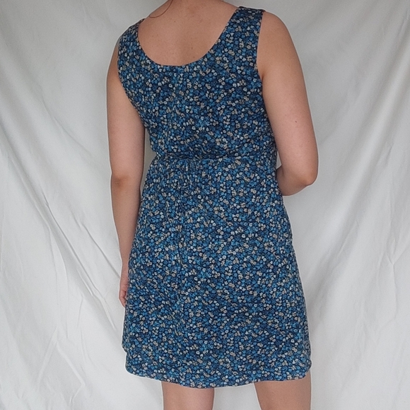 Marie Claire Dark Blue Floral Mini Summer Dress - Picture 2 of 10
